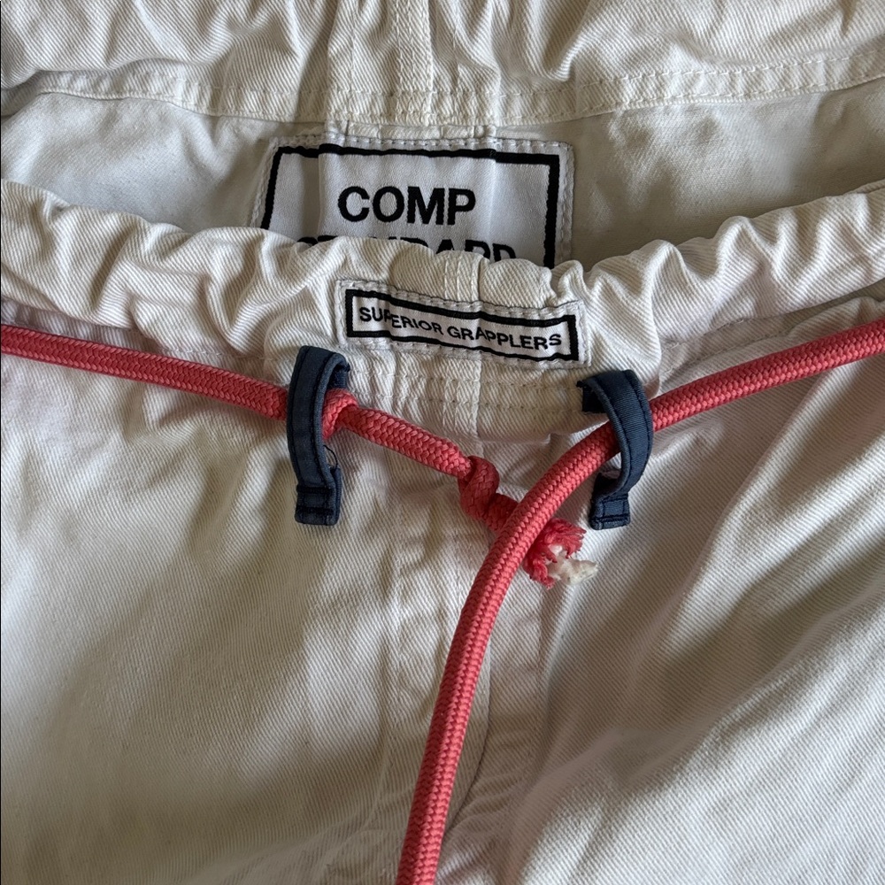 Hoyoroll COMP Standard White Kimono Gi with Pink Trim - Picture 2 of 5